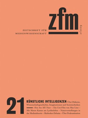 cover image of Zeitschrift für Medienwissenschaft 21